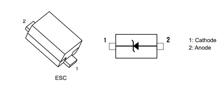 Applikations-Schaltungsdiagramm - Toshiba Zener-Dioden der CEZ-Baureihe